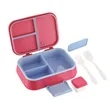 Reusable layered Compartment Food  Lunch Box with cutlery | https://www.bestnamebadges.com