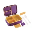 Reusable layered Compartment Food  Lunch Box with cutlery | https://www.bestnamebadges.com