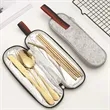 Portable Stainless Steel Reusable Cutlery Set with Case | https://www.bestnamebadges.com