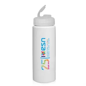 32oz. HDPE Plastic Water Bottles with Sipper Lids | https://www.bestnamebadges.com