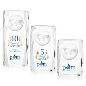 Falkirk Globe VividPrint™ Award | https://www.bestnamebadges.com