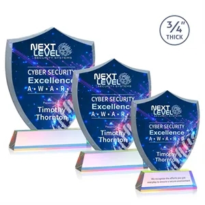 Scudo Shield VividPrint™ Award on Newhaven - Prismatic | https://www.bestnamebadges.com