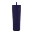 16oz double wall plastic straw cup | https://www.bestnamebadges.com