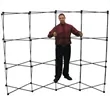 10' Curved ARISE Floor Display Hardware | https://www.bestnamebadges.com