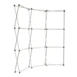 8' Curved Show 'N Rise Floor Display Frame Only | https://www.bestnamebadges.com