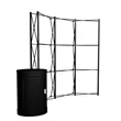 8' Curved ARISE  Floor Display Hardware | https://www.bestnamebadges.com