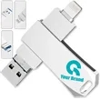 Mobile Phone Universal Metal USB Flash Drive 8GB Laser | https://www.bestnamebadges.com