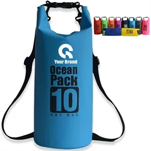 Heavy Weight Waterproof Dry bag With Shoulder Strap 10L | https://www.bestnamebadges.com