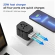 International Travel Plug Adapter | https://www.bestnamebadges.com