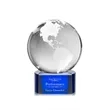 Globe Award on Paragon Base - Blue | https://www.bestnamebadges.com