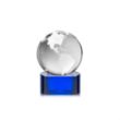 Globe Award on Paragon Base - Blue | https://www.bestnamebadges.com