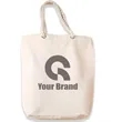 Reusable Canvas Beach Rope Handle Bulk Tote Bag | https://www.bestnamebadges.com