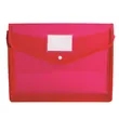 Large-Capacity Transparent Document Folder with snap Closure | https://www.bestnamebadges.com