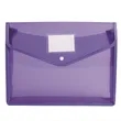 Large-Capacity Transparent Document Folder with snap Closure | https://www.bestnamebadges.com