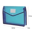 Large-Capacity Transparent Document Folder with snap Closure | https://www.bestnamebadges.com