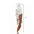 Multi-Function Red Wine Bottle Opener Stainless Steel Wood | https://www.bestnamebadges.com