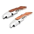 Multi-Function Red Wine Bottle Opener Stainless Steel Wood | https://www.bestnamebadges.com
