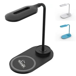 LED Lamp Touch Gooseneck Desk with Wireless Charging