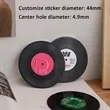 Vinyl Record Disk Coasters for Drinks | https://www.bestnamebadges.com