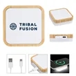 Bamboo Wireless Charger Night Light | https://www.bestnamebadges.com