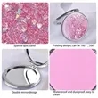 Folding Quicksand Small Mirror | https://www.bestnamebadges.com