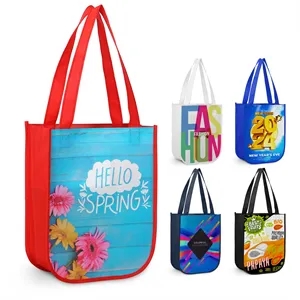 Small Laminated Curved Bottom Non-Woven Gift Bag