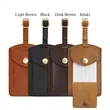 Flap Leather Travel Luggage Tag | https://www.bestnamebadges.com