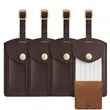 Flap Leather Travel Luggage Tag | https://www.bestnamebadges.com