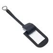 Flap Leather Luggage Tag With Metal Buckle | https://www.bestnamebadges.com
