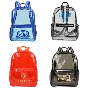 Diamond Clear TPU Backpack | https://www.bestnamebadges.com