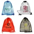 Diamond Clear TPU Drawstring Backpack | https://www.bestnamebadges.com