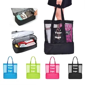 Mesh Tote Bag with Cooler