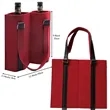 Custom Felt Wine Tote Bag For 2 Bottles | https://www.bestnamebadges.com