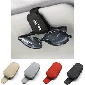 Magnetic Leather Sunglasses Holders for Car Visor