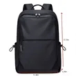 Waterproof Backpack Classical Basic Bag Black Gray | https://www.bestnamebadges.com