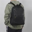 Waterproof Backpack Classical Basic Bag Black Gray | https://www.bestnamebadges.com