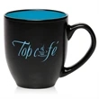 16 oz. Bistro Two-Tone Ceramic Custom Mugs | https://www.bestnamebadges.com