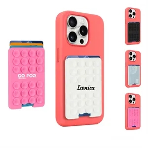 Suction Phone Wallet Card Holder Mount