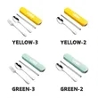 Portable Stainless Steel Cutlery Set with Storage Case | https://www.bestnamebadges.com