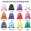 Dual-Shoulder Drawstring Polyester Water-Resistant Backpack | https://www.bestnamebadges.com