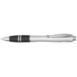 Silver Accent Grip Plastic Pen | https://www.bestnamebadges.com