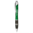 Silver Accent Grip Plastic Pen | https://www.bestnamebadges.com