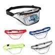 Transparent PVC Waist Bag with Adjustable Strap | https://www.bestnamebadges.com