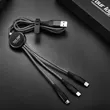 Custom LED Glow Logo 3-in-1 USB Cable | https://www.bestnamebadges.com