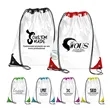 PVC drawstring bag waterproof transparent portable travel | https://www.bestnamebadges.com