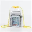 PVC drawstring bag waterproof transparent portable travel | https://www.bestnamebadges.com
