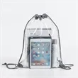 PVC drawstring bag waterproof transparent portable travel | https://www.bestnamebadges.com