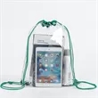 PVC drawstring bag waterproof transparent portable travel | https://www.bestnamebadges.com