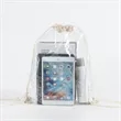PVC drawstring bag waterproof transparent portable travel | https://www.bestnamebadges.com