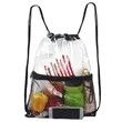 PVC drawstring bag waterproof transparent portable travel | https://www.bestnamebadges.com